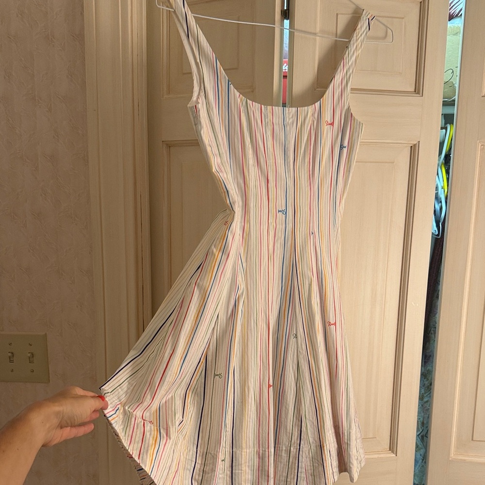 STAUD Multicolor Striped Dress